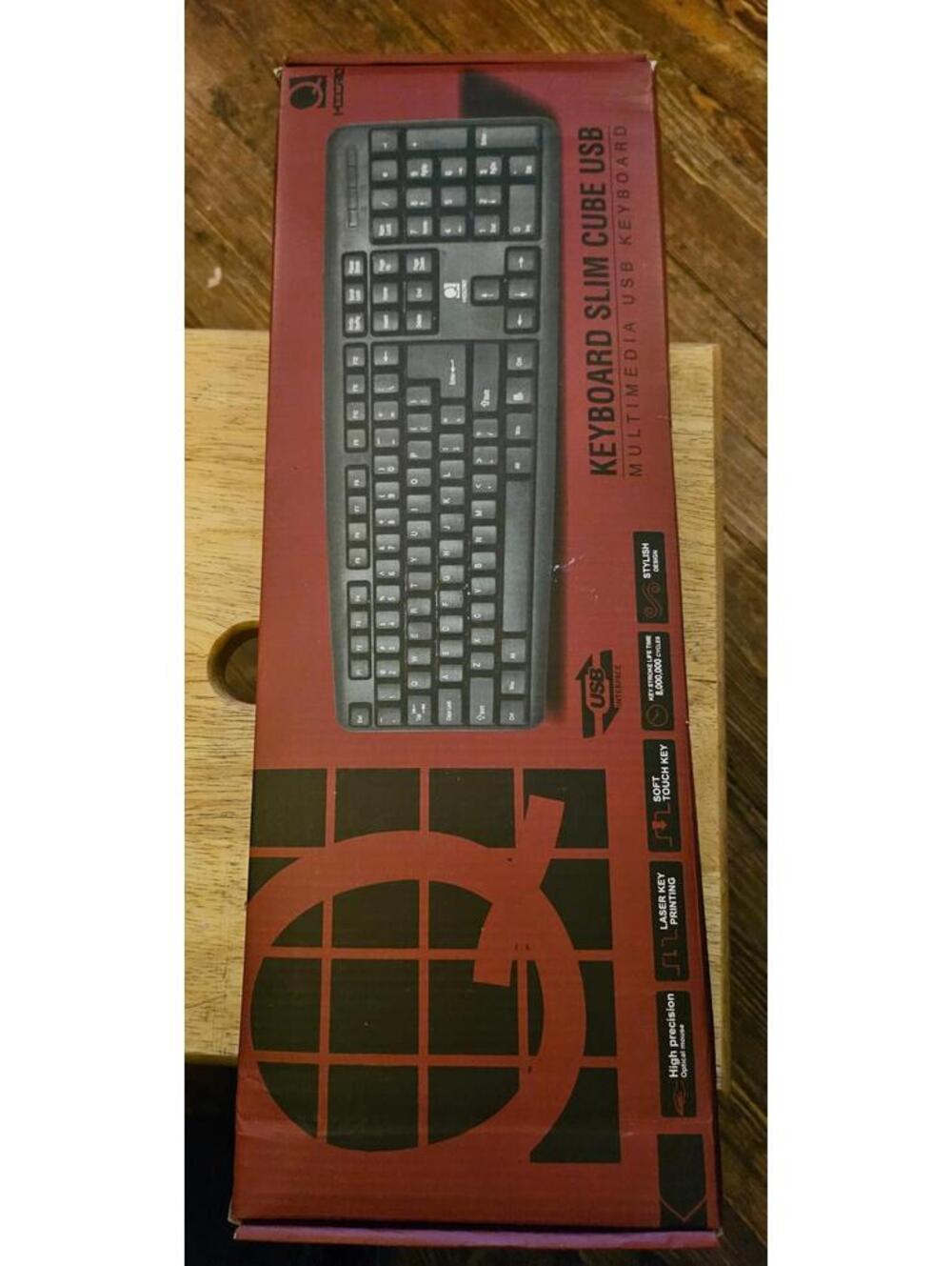 Q Micro Slim Cube Multimedia USB Keyboard - New in box